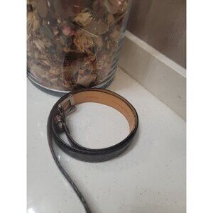 Martin Dingman Mens Belt Size 38 Brown Italian Calfskin Saddle Leather USA-Made